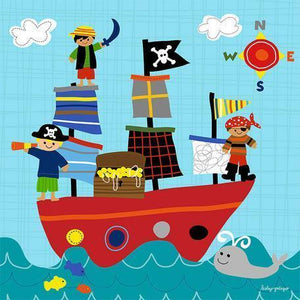 Pirate Ship Playtime | Canvas Wall Art-Canvas Wall Art-Jack and Jill Boutique