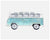 Planes, Trains & Autos - Blue VW Wagon Wall Art-Wall Art-Jack and Jill Boutique
