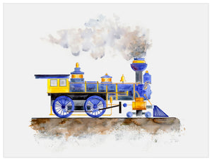 Planes, Trains & Autos - Steam Train 2 Wall Art-Wall Art-Jack and Jill Boutique