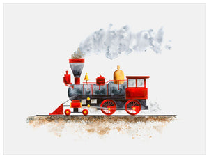 Planes, Trains & Autos - Steam Train Wall Art-Wall Art-Jack and Jill Boutique