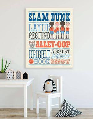 Play All Day - Basketball Wall Art-Wall Art-Jack and Jill Boutique