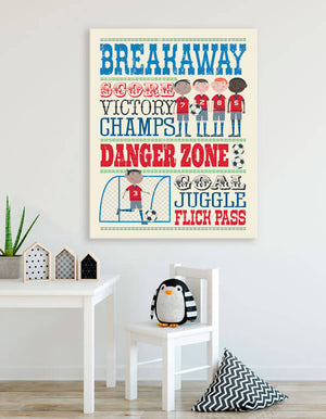 Play All Day - Soccer Wall Art-Wall Art-Jack and Jill Boutique