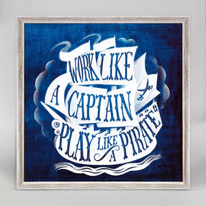 Play Like A Pirate - Mini Framed Canvas-Mini Framed Canvas-Jack and Jill Boutique