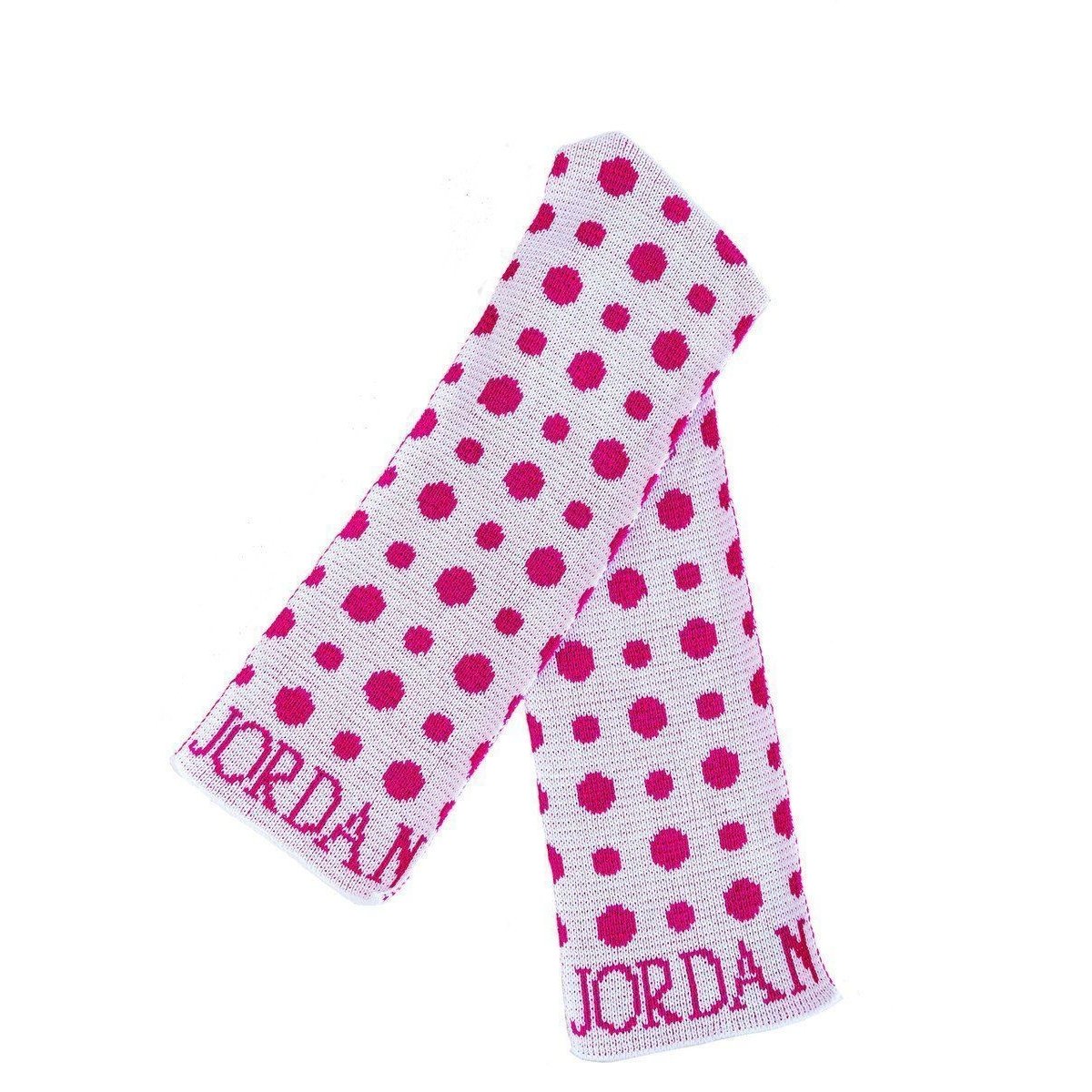 Polka Dots Personalized Knit Scarf-Scarves-Jack and Jill Boutique