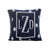 Polka Dots Solid Border & Initial Personalized Pillow-Pillow-Jack and Jill Boutique