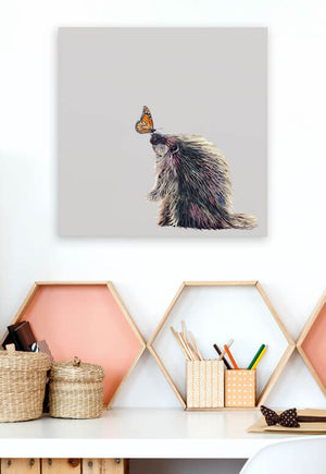 Porcupine And Friend Wall Art-Wall Art-Jack and Jill Boutique