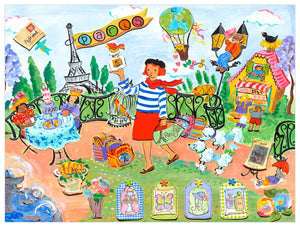 Postcard from Paris Wall Art-Wall Art-24x18 Canvas-Jack and Jill Boutique