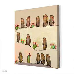 Prairie Dogs On Cream Wall Art-Wall Art-Jack and Jill Boutique