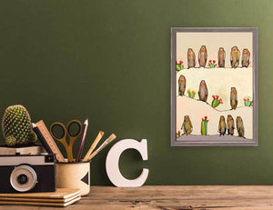 Prairie Dogs On Cream - Mini Framed Canvas-Mini Framed Canvas-Jack and Jill Boutique
