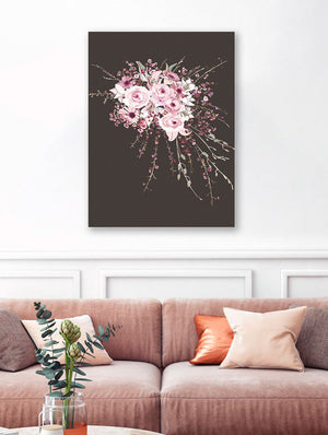 Pretty In Pink Bouquet Wall Art-Wall Art-Jack and Jill Boutique
