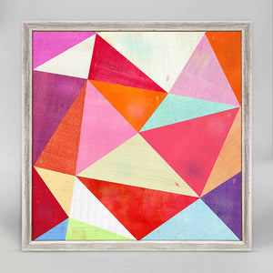 Pretty Pink Prisms - Mini Framed Canvas-Mini Framed Canvas-Jack and Jill Boutique