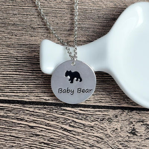 Mama Bear Round Pendant with up to 3 cubs-Jewelry-Jack and Jill Boutique