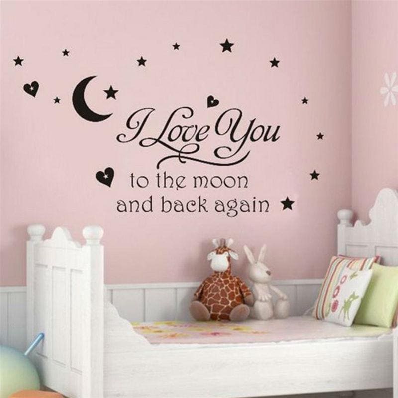 I love you to the moon and back again | Wall Decal-Decals-Jack and Jill Boutique