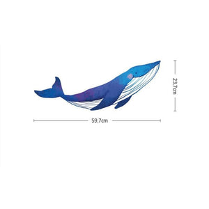 Whales near Cocunut trees - Double sided glass stickers for bathroom / childrens room-Decals-Jack and Jill Boutique