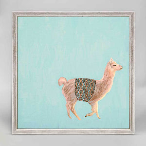 Proud Llama - Mini Framed Canvas-Mini Framed Canvas-Jack and Jill Boutique