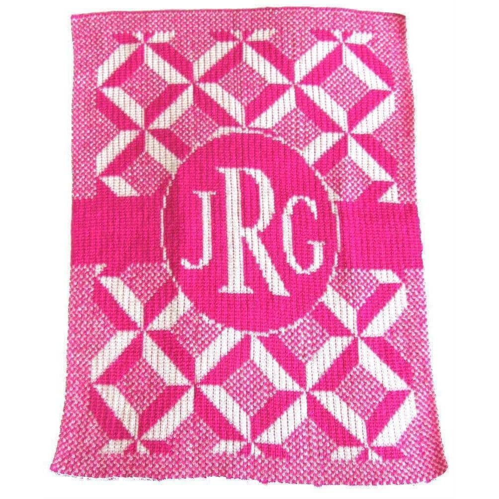 Puzzle Monogram Personalized Stroller Blanket or Baby Blanket-Blankets-Jack and Jill Boutique