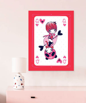 Queen of Hearts Wall Art-Wall Art-18x24-Jack and Jill Boutique