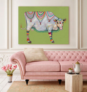 Queen Of The Pasture - Chartreuse Wall Art-Wall Art-Jack and Jill Boutique