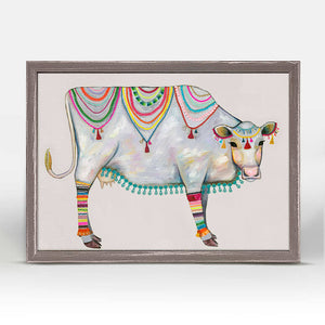 Queen Of The Pasture - Neutral Mini Framed Canvas-Mini Framed Canvas-Jack and Jill Boutique
