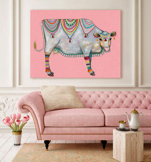 Queen Of The Pasture - Pink Wall Art-Wall Art-Jack and Jill Boutique