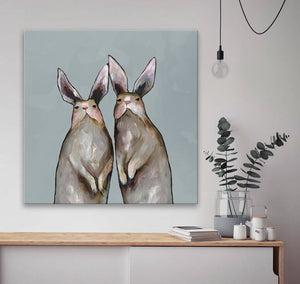 Rabbit Duo Wall Art-Wall Art-Jack and Jill Boutique