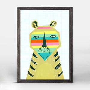Rainbow Tiger - Mini Framed Canvas-Mini Framed Canvas-Jack and Jill Boutique