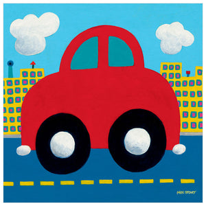 Red Car Wall Art-Wall Art-Jack and Jill Boutique