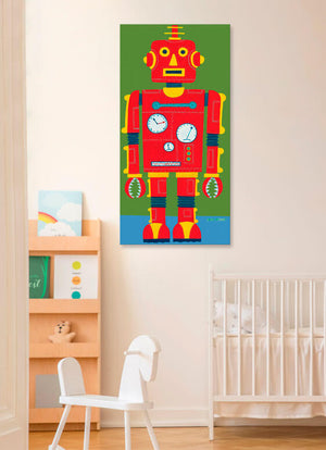 Red Robot Wall Art-Wall Art-Jack and Jill Boutique