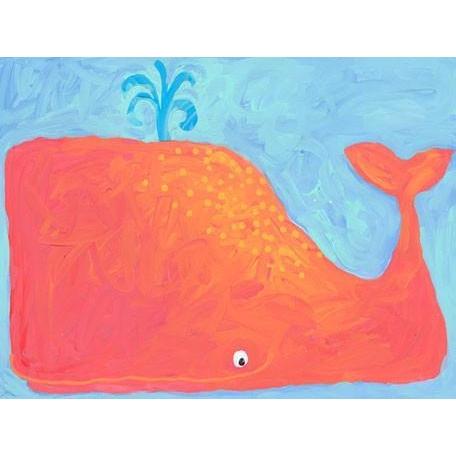 Red Whale | Canvas Wall Art-Canvas Wall Art-Jack and Jill Boutique