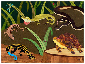 Reptile Gathering Wall Art-Wall Art-Jack and Jill Boutique