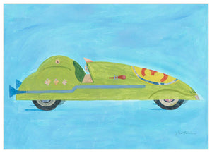 Retro Racer #3 Wall Art-Wall Art-14x10 Canvas-Jack and Jill Boutique