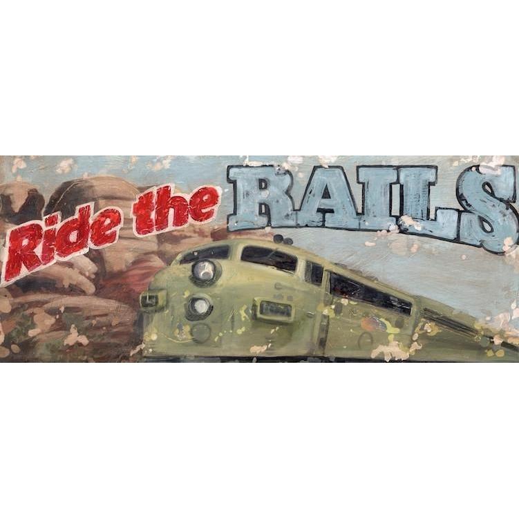Ride the Rails | American Byways Collection | Canvas Art Prints-Canvas Wall Art-30 x 12 x 1.5-Jack and Jill Boutique