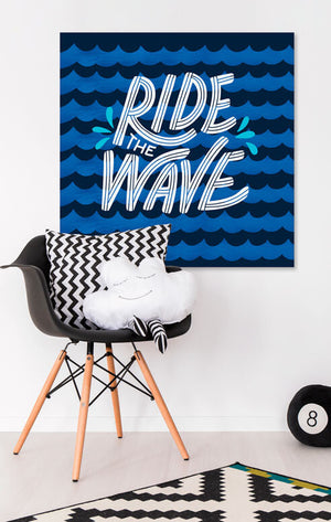 Ride The Wave On Blue Wall Art-Wall Art-Jack and Jill Boutique