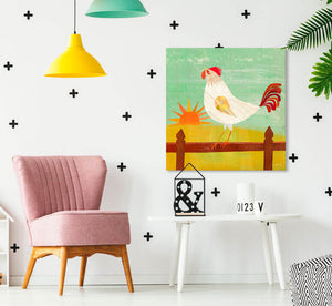 Rise and Shine Rooster Wall Art-Wall Art-Jack and Jill Boutique