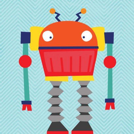 Robots Rule - Phil | Canvas Wall Art-Canvas Wall Art-Jack and Jill Boutique