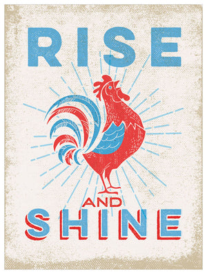 Rooster Rise & Shine Wall Art-Wall Art-Jack and Jill Boutique