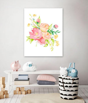 Roses and Daisies Wall Art-Wall Art-Jack and Jill Boutique