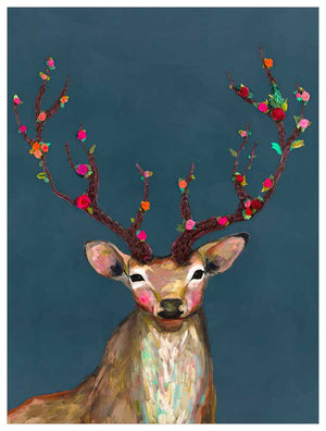 Rosy Buck - Jewel Tone Wall Art-Wall Art-Jack and Jill Boutique