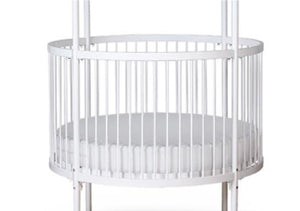 Stationary Round Canopy Crib - 42800-Crib-Jack and Jill Boutique