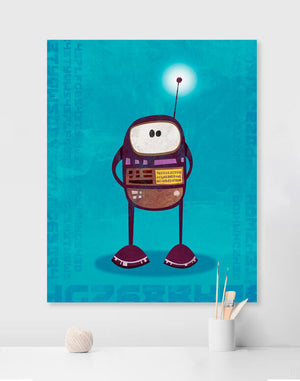 Rumbling Robots - Barry Wall Art-Wall Art-24x30 Canvas-Jack and Jill Boutique