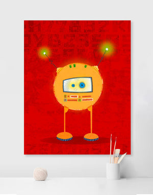 Rumbling Robots - Phil Wall Art-Wall Art-24x30 Canvas-Jack and Jill Boutique