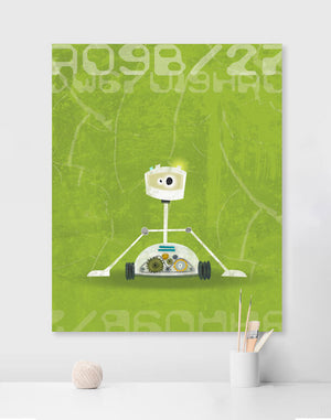 Rumbling Robots - Reggie Wall Art-Wall Art-24x30 Canvas-Jack and Jill Boutique