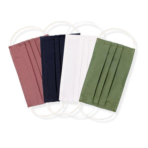Solid Color Reusable and Washable Face Mask, 100% Cotton-Face Mask-All Colors (4 pack)-Jack and Jill Boutique