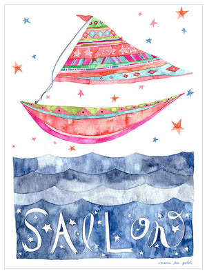 Sail On Wall Art-Wall Art-Jack and Jill Boutique