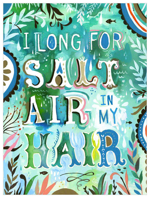 Salt Air in My Hair Wall Art-Wall Art-Jack and Jill Boutique