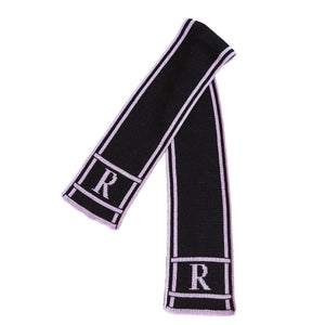 Scroll & Monogram Personalized Knit Scarf-Scarves-Jack and Jill Boutique