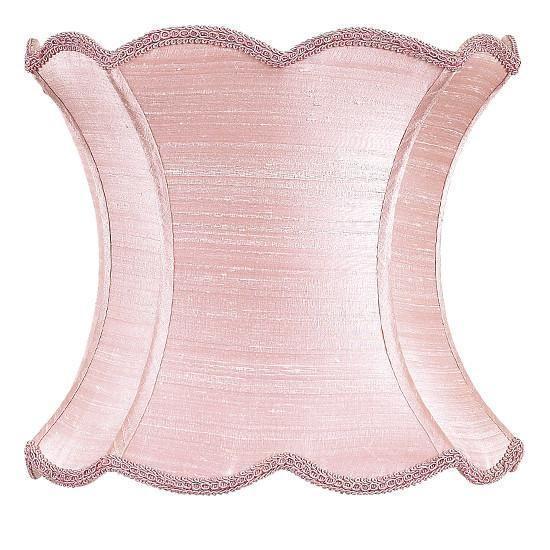 Shade - X-Large - Scallop Hourglass - Pink-Lamp Shades-Jack and Jill Boutique