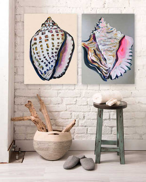 She Sells Seashells - Spotted Tun Wall Art-Wall Art-Jack and Jill Boutique
