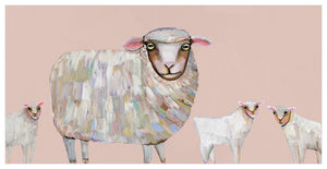 Sheep And Babies Wall Art-Wall Art-24x12 Canvas-Jack and Jill Boutique