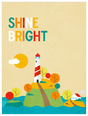 Shine Bright - Cream Wall Art-Wall Art-18x24 Canvas-Jack and Jill Boutique